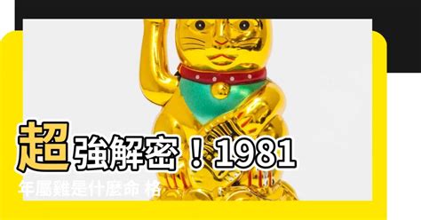 屬雞1981|【屬雞1981】屬雞1981年：重返巔峯！43歲大運全解析